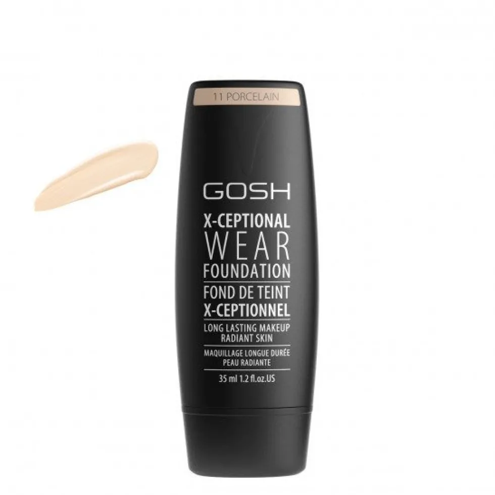 Gosh X-Ceptional Wear Foundation Long Lasting Makeup długotrwały podkład do twarzy 11 Porcelain 30ml