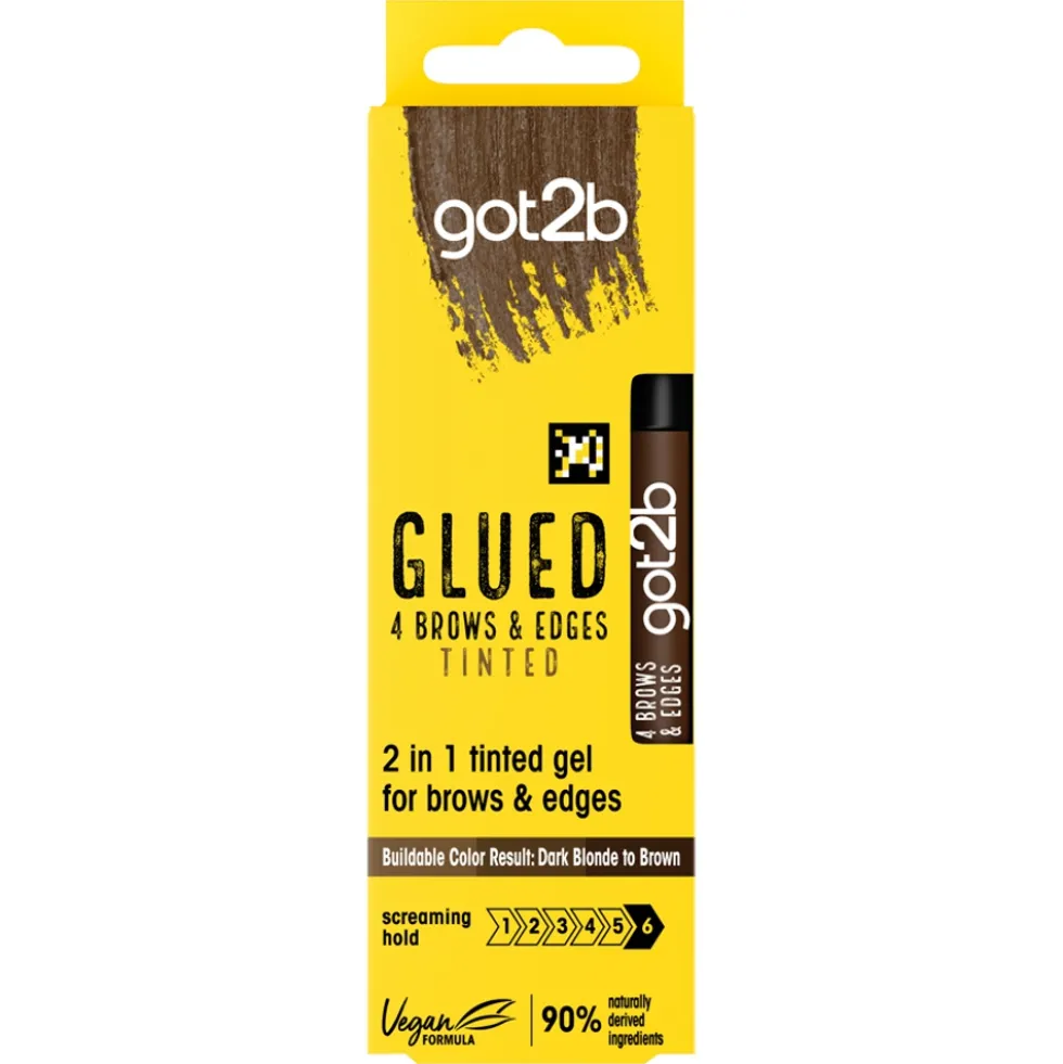 Got2B Glued 4 Brows & Edges Tinted żel do stylizacji brwi Brown 16ml