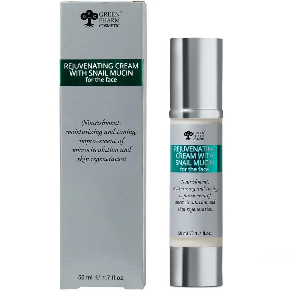 Green Pharm Cosmetic Krem odmładzający do twarzy z mucyną ślimaka 50ml