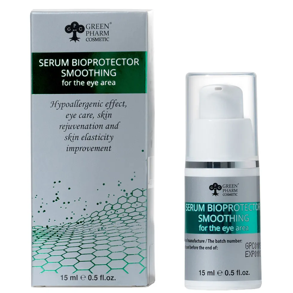 Green Pharm Cosmetic Serum bio-protektor wygładzające do okolicy wokół oczu 15ml