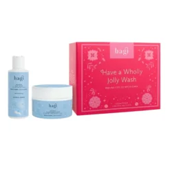 Hagi Have a Wholly Jolly Wash zestaw peeling do ciała 200ml + żel do mycia ciała 150ml