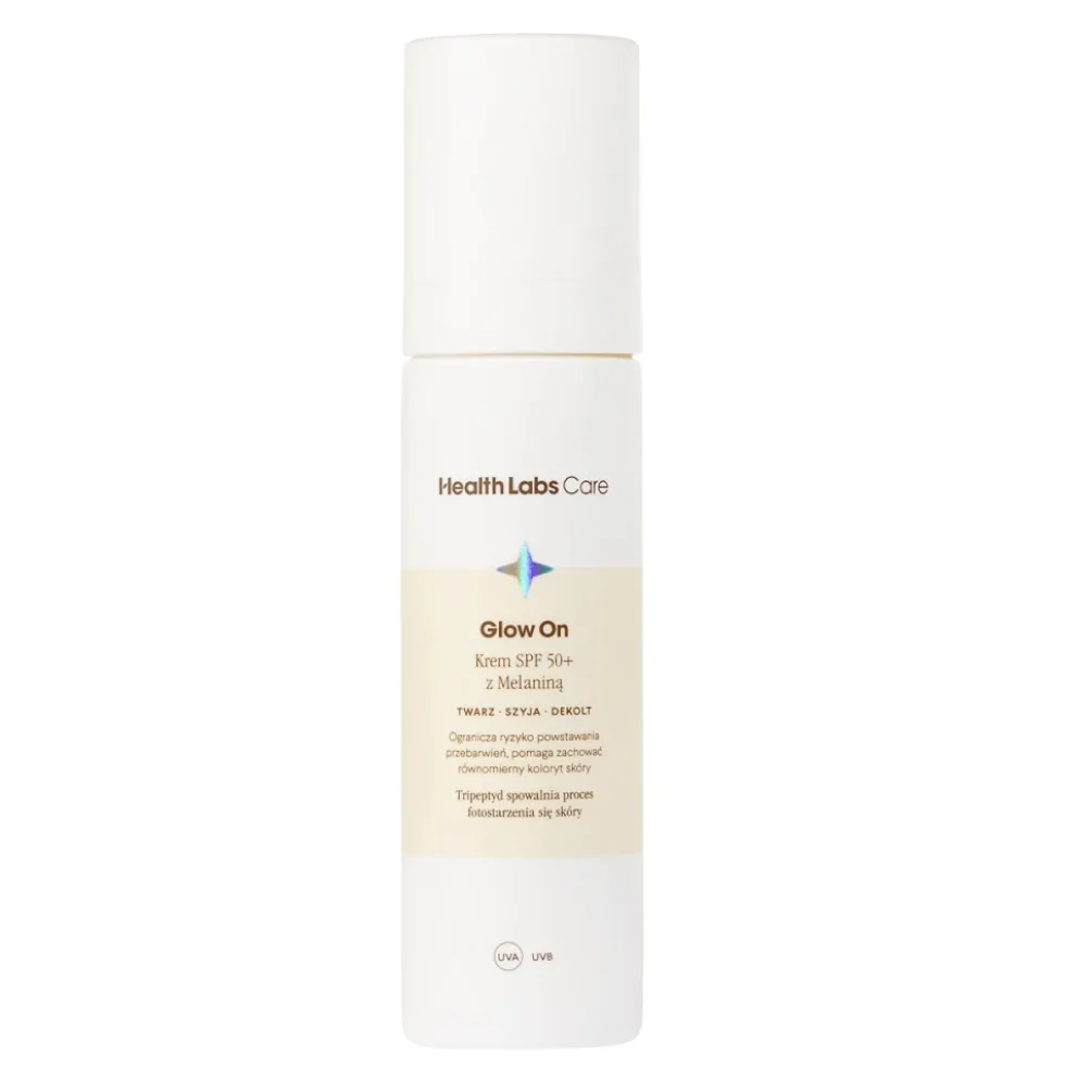 HealthLabs Glow On krem SPF50+ z melaniną 50ml