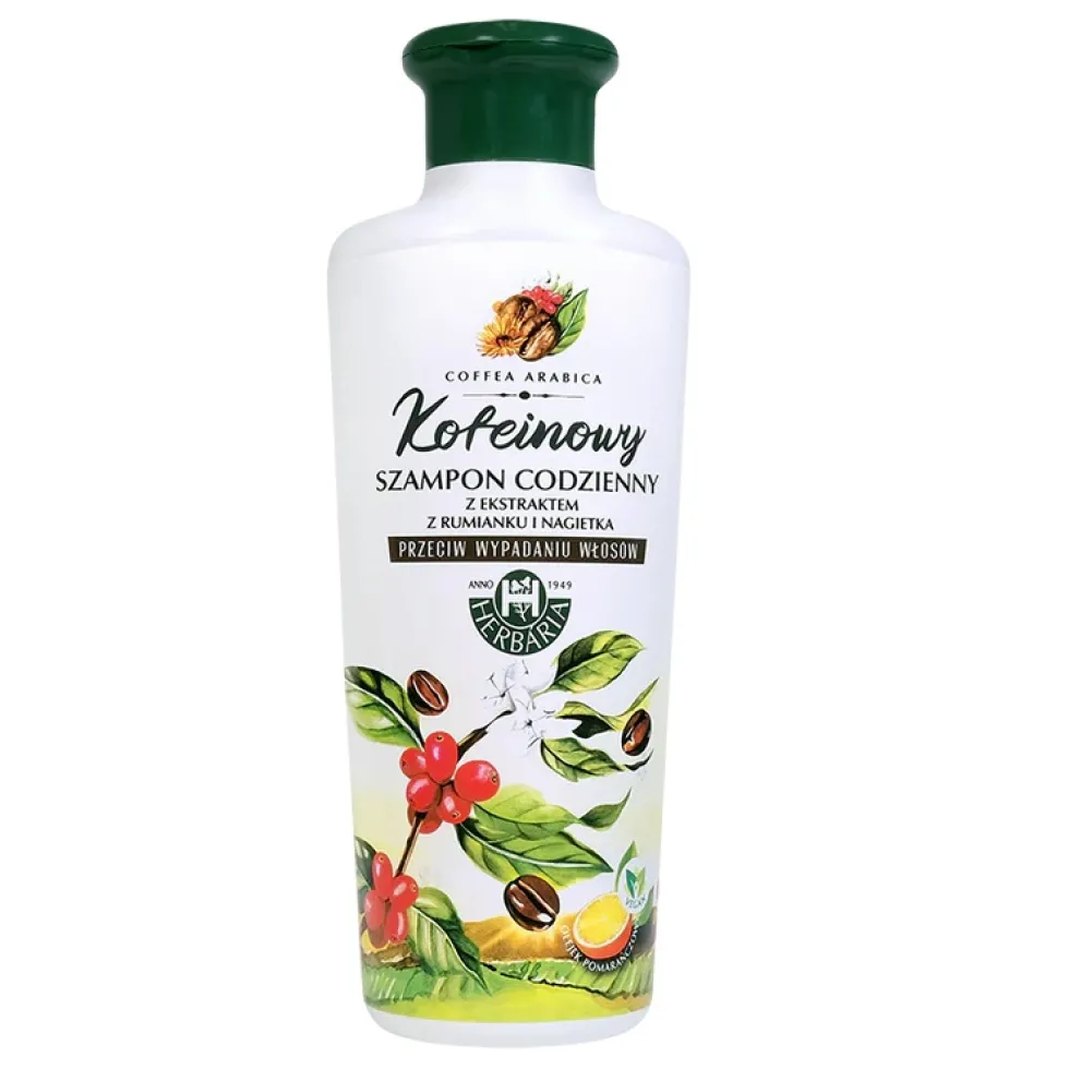 Herbaria Banfi kofeinowy szampon codzienny z ekstraktem z rumianku i nagietka 250ml