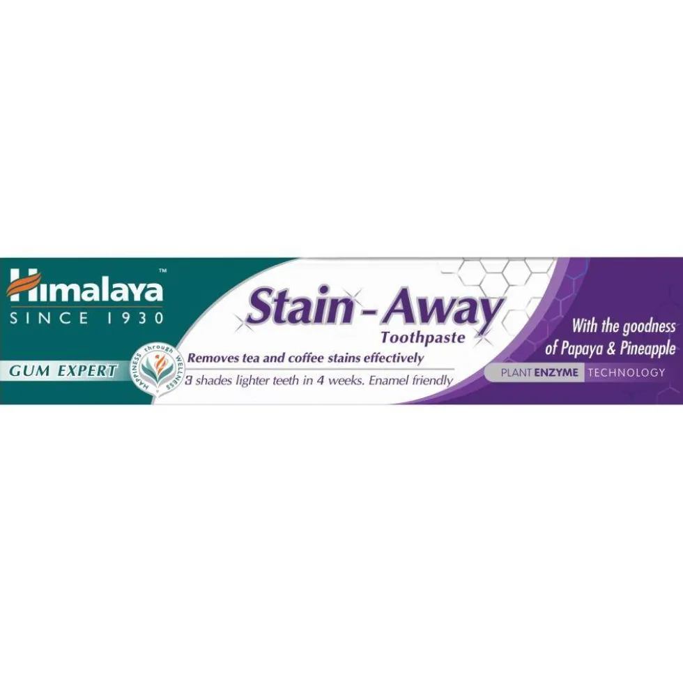 Himalaya Ziołowa pasta na przebarwienia zębów od kawy i herbaty Stain Away 75ml