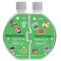 HiSkin Puzzle Travel zestaw krem do rąk 90ml + mydło do rąk 90ml