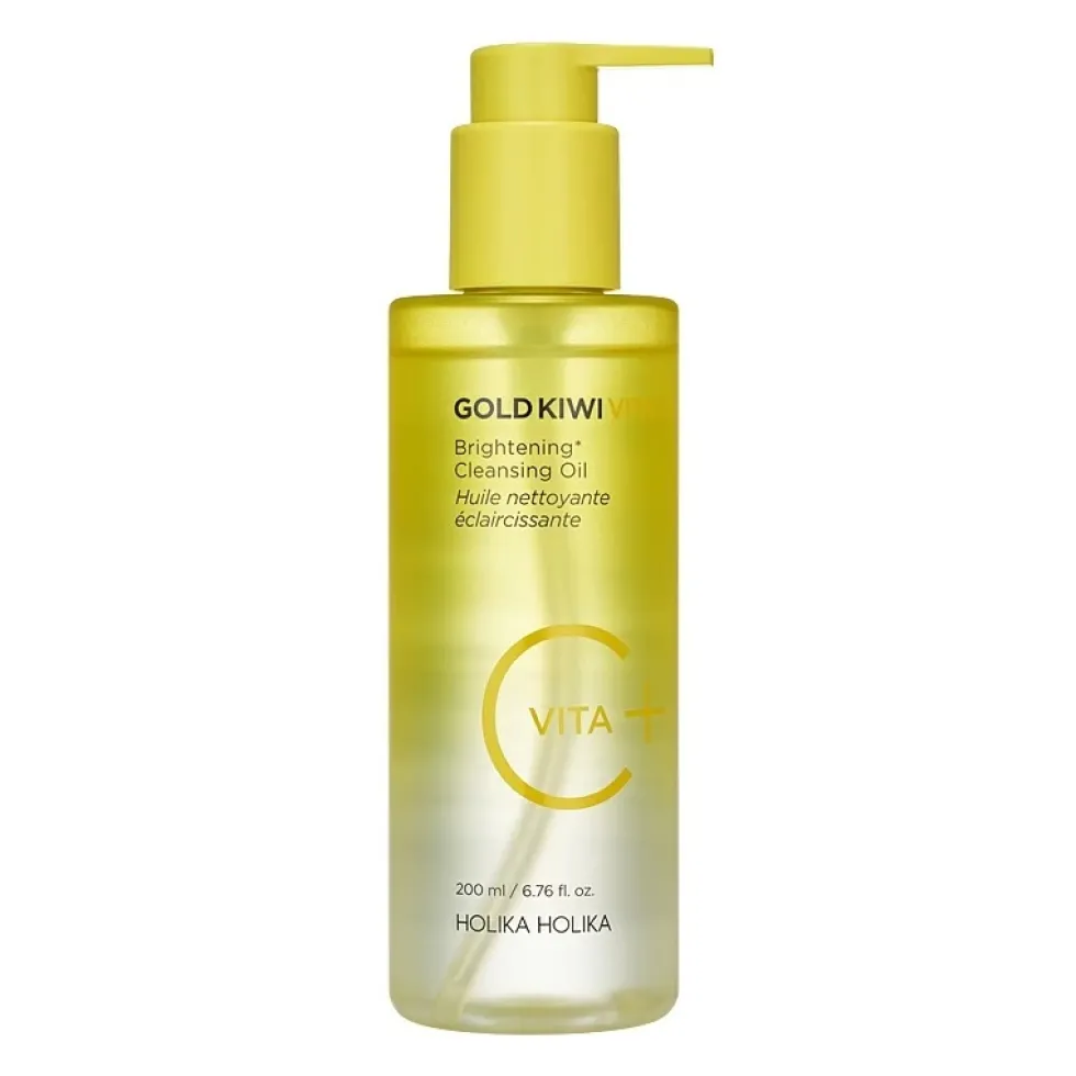 HOLIKA HOLIKA Gold Kiwi Vita C+ Brightening Cleansing Oil rozświetlający olejek do mycia twarzy 200ml