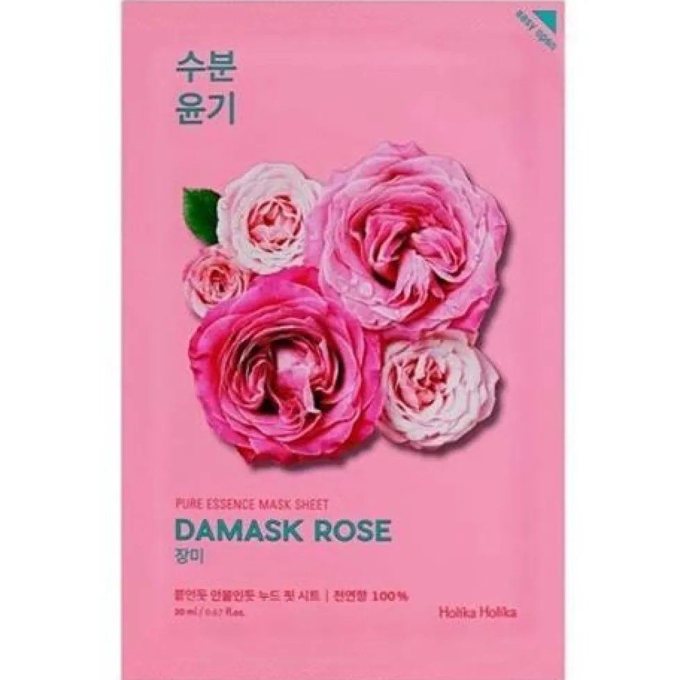 HOLIKA HOLIKA Pure Essence Mask Sheet Damask Rose przeciwzmarszczkowa maseczka z ekstraktem z róży 20ml