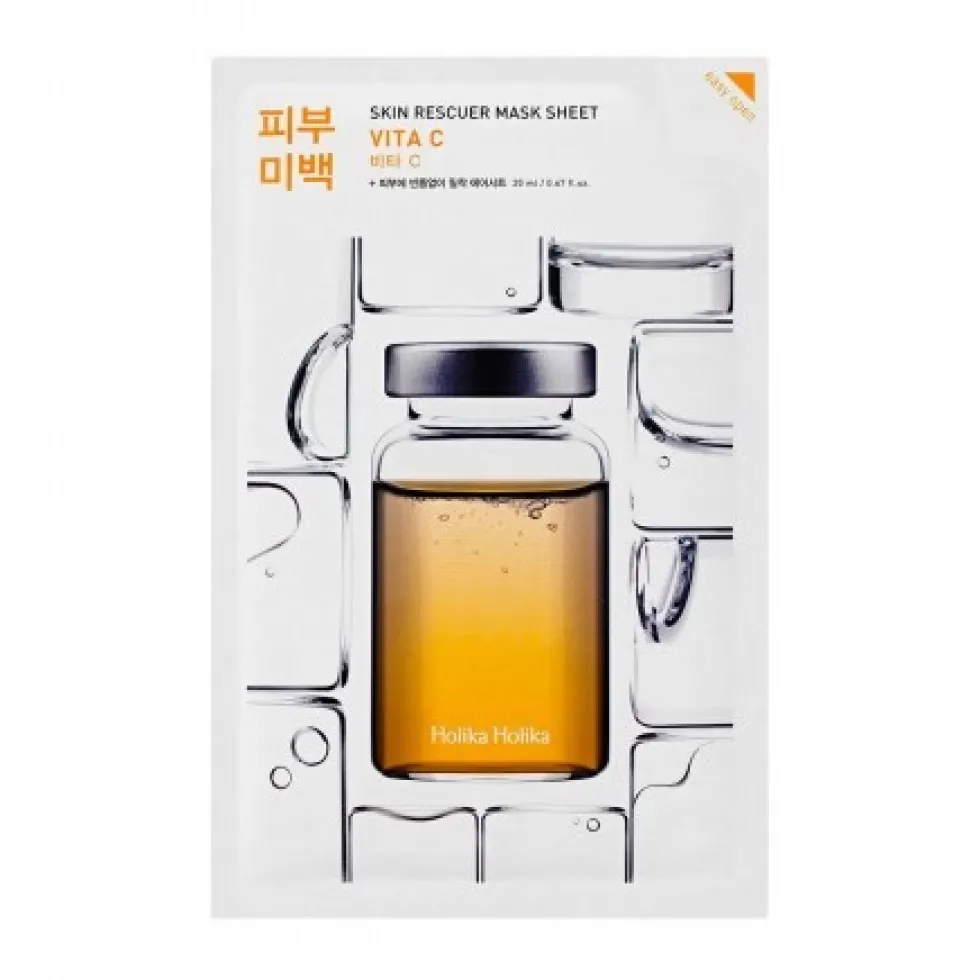 HOLIKA HOLIKA Skin Rescuer Mask Sheet Vita C rozjaśniająca maska w płachcie z witaminą C
