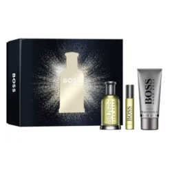 Hugo Boss Bottled zestaw woda toaletowa spray 100ml + żel pod prysznic 100ml + woda toaletowa spray 10ml