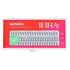 Ibra Kępki sztucznych rzęs Natural Knot-Free 0.10 C-Mix