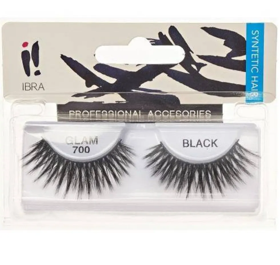 Ibra Para sztucznych rzęs na pasku Glam 700 Black