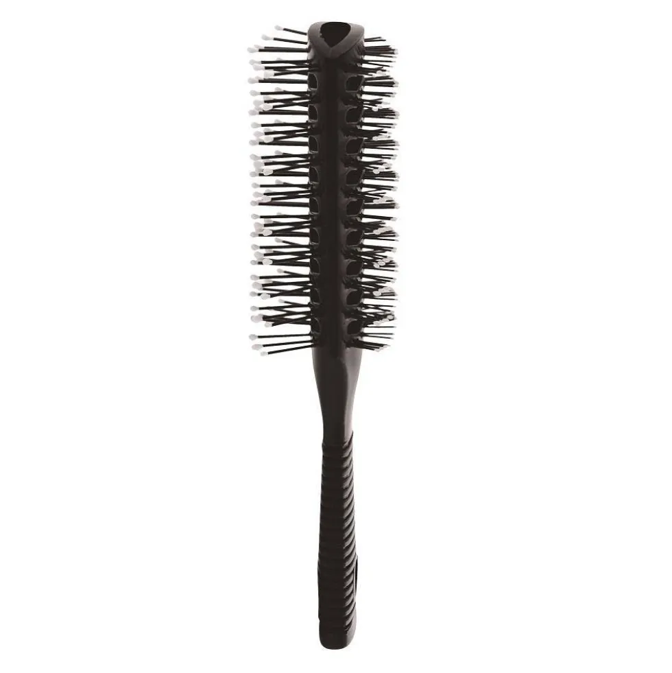 Inter Vion Antistatic Hair Brush szczotka przelotowa dwustronna z gumową rączką