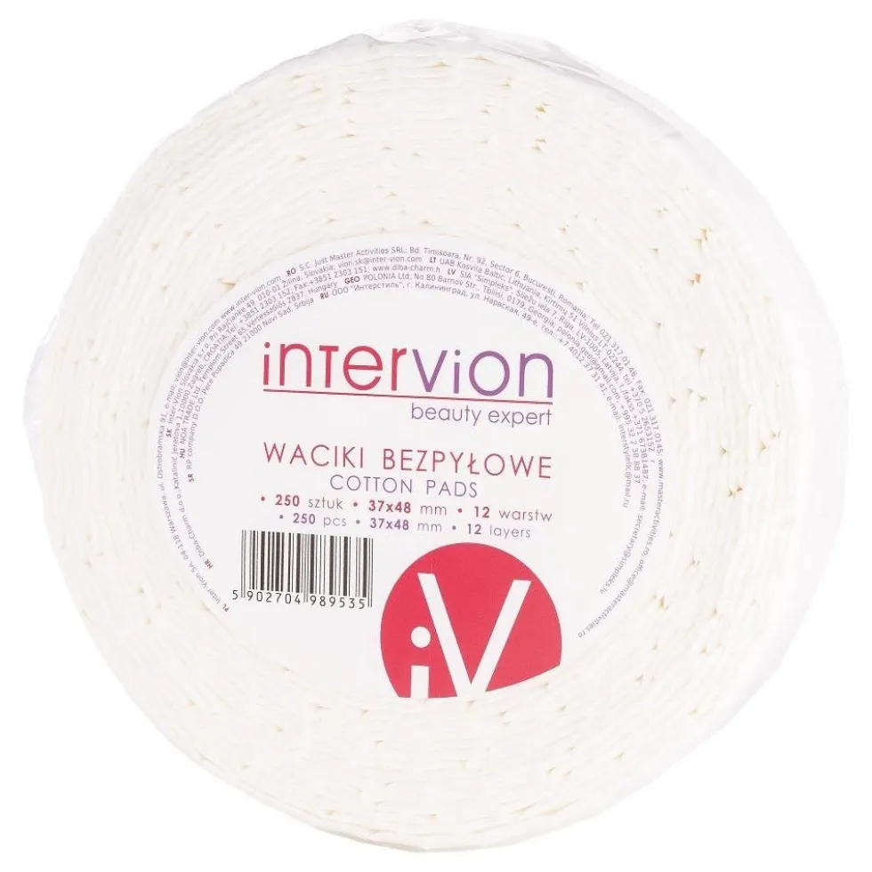 Inter Vion Cotton Pads waciki bezpyłowe 250szt
