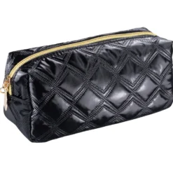 Inter Vion Gold & Black kosmetyczka pikowana czarna