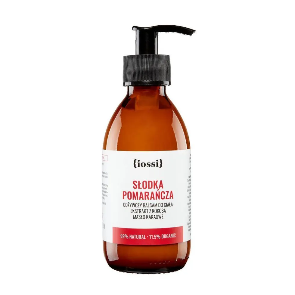 IOSSI Słodka Pomarańcza odżywczy balsam do ciała z ekstraktem z kokosa i masłem kakaowym 200ml
