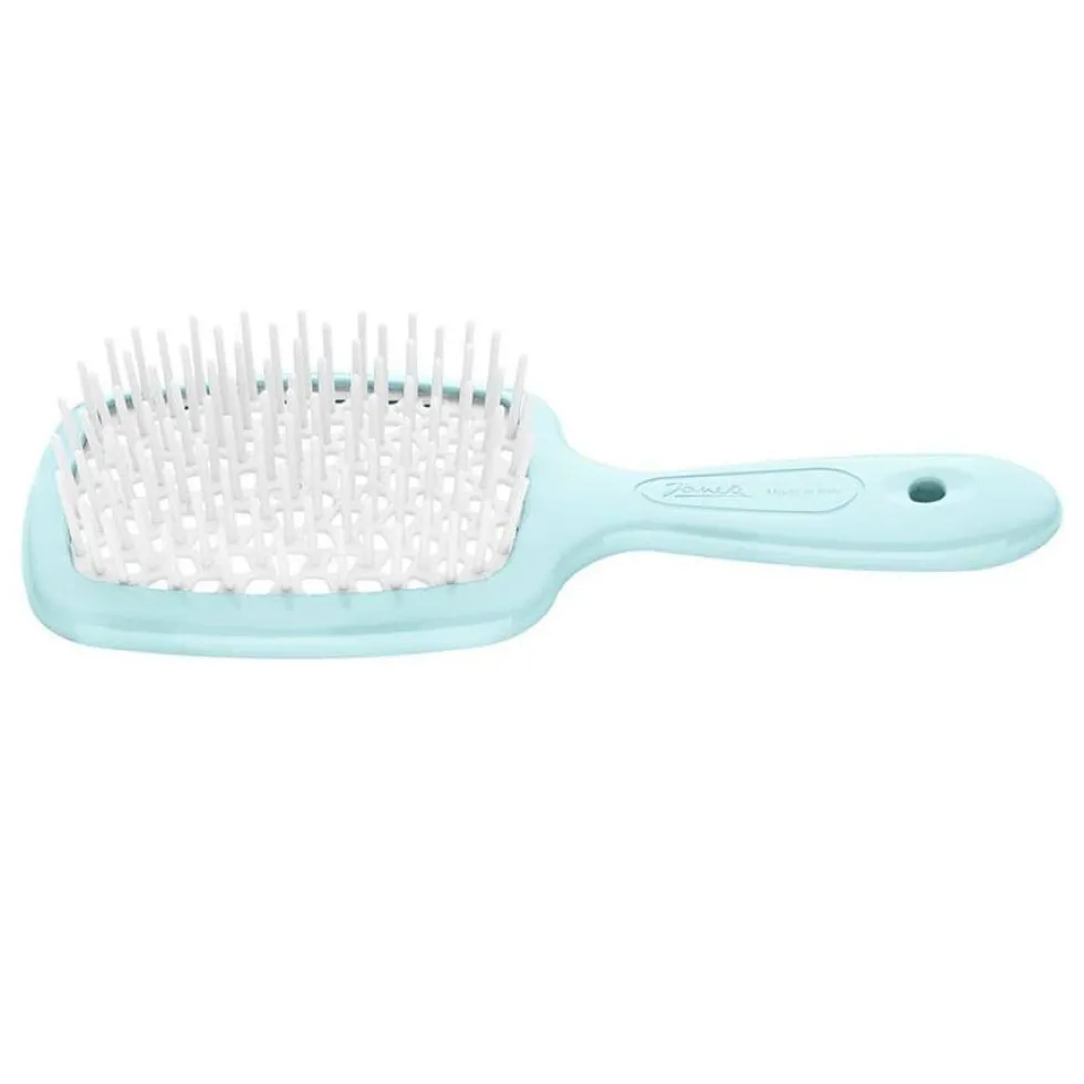 Janeke Small Superbrush mała szczotka do rozczesywania włosów Różowo-Niebieska