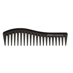 Janeke Wavy Comb grzebień do każdego rodzaju włosów Czarny