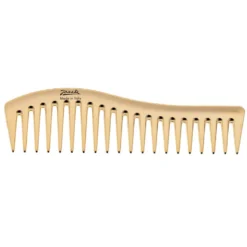 Janeke Wavy Comb grzebień do każdego rodzaju włosów Złoty