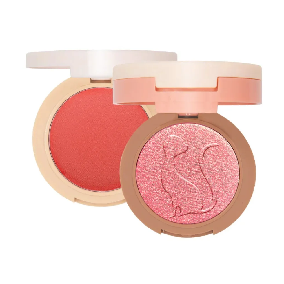 J.Cat Beauty 2 in 1 Piece Of Cake Blush + Highlighter róż i rozświetlacz 105 One In A Melon! 12.1g