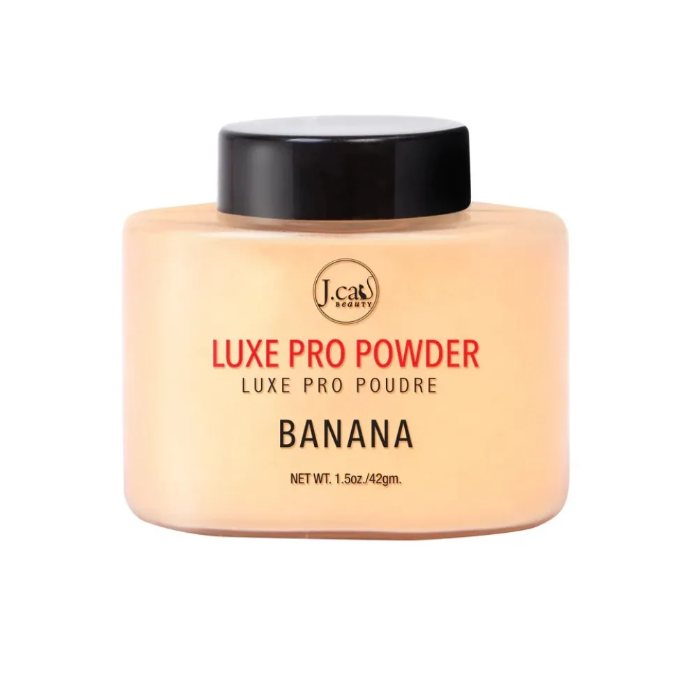 J.Cat Beauty Luxe Pro Powder sypki puder utrwalający 101 Banana 42g