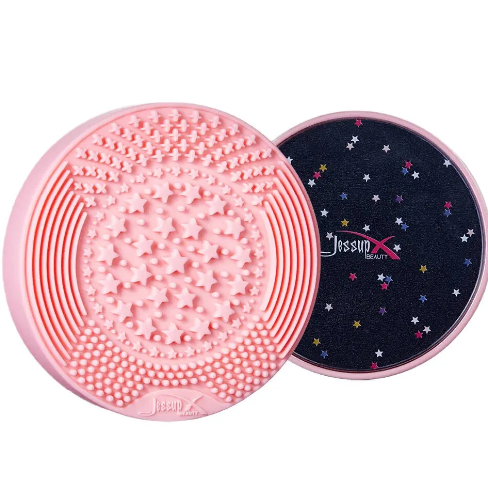 JESSUP Wet&Dry Brush Cleaner mata do czyszczenia pędzli na sucho i mokro Pink