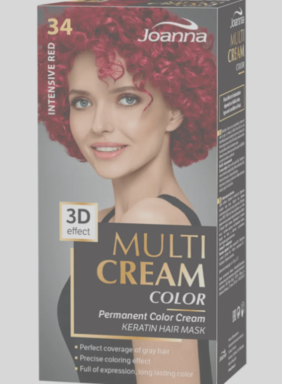 Joanna Multi Cream Color farba do włosów 34 Intensywna Czerwień