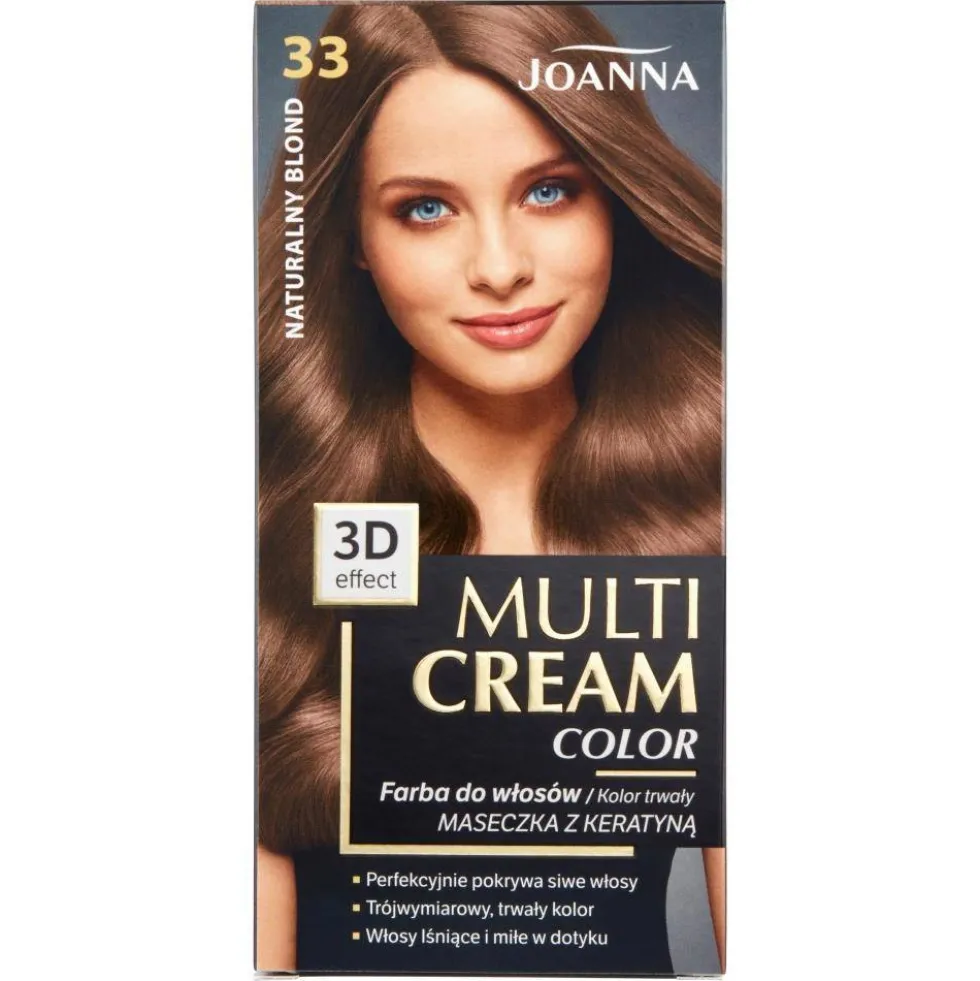 Joanna Multi Cream Color farba do włosów 33 Naturalny Blond