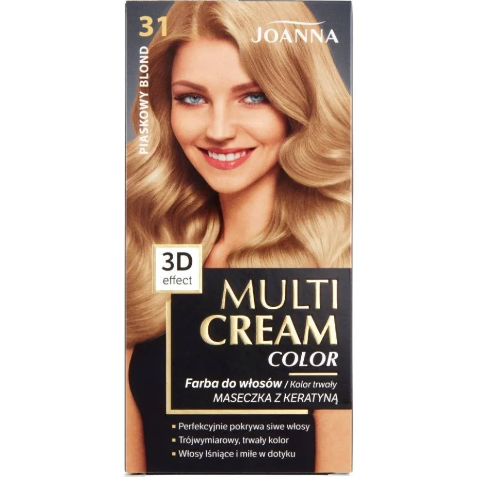 Joanna Multi Cream Color farba do włosów 31 Piaskowy Blond