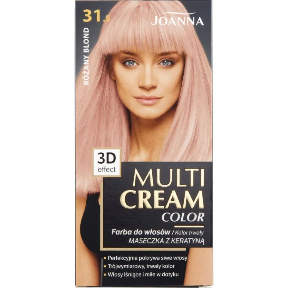 Joanna Multi Cream Color farba do włosów 31.5 Różany Blond