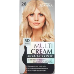 Joanna Multi Cream Metallic Color farba do włosów 28 Bardzo Jasny Perłowy Blond