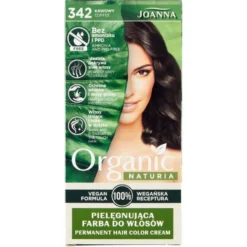 Joanna Naturia Organic pielęgnująca farba do włosów 342 Kawowy