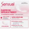 Joanna Sensual hipoalergiczne plastry do depilacji twarzy 12szt + tubka z oliwką łagodzącą 10ml