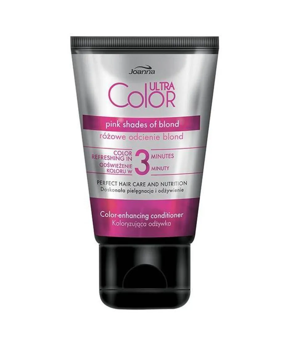 Joanna Ultra Color koloryzująca odżywka Różowe Odcienie Blond 100g