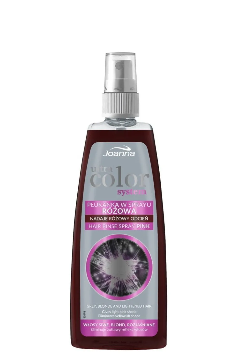 Joanna Ultra Color płukanka w sprayu różowa 150ml