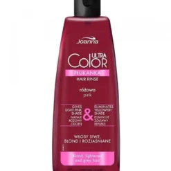 Joanna Ultra Color System Hair Rinse płukanka do włosów nadająca różowy odcień Różowa 150ml