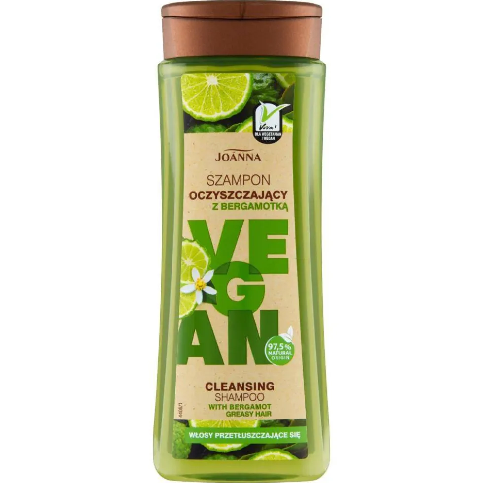 Joanna Vegan szampon oczyszczający z bergamotką 300ml