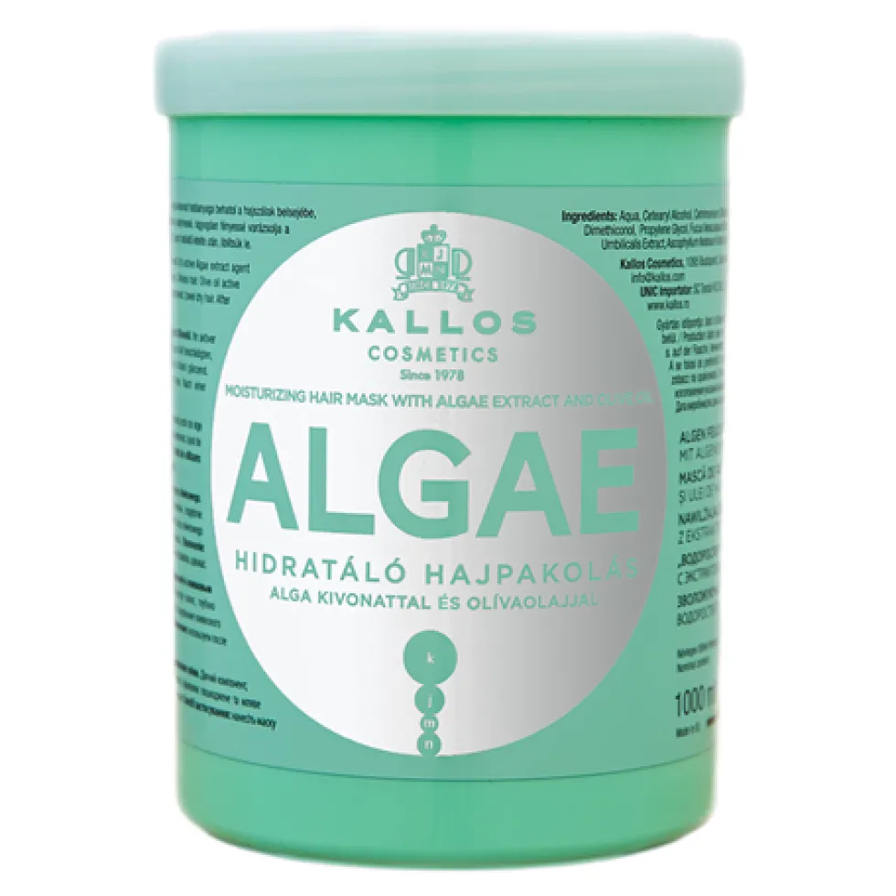 Kallos KJMN Algae Moisturizing Hair Mask nawilżająca maska do włosów z ekstraktem z alg i oliwą z oliwek 1000ml