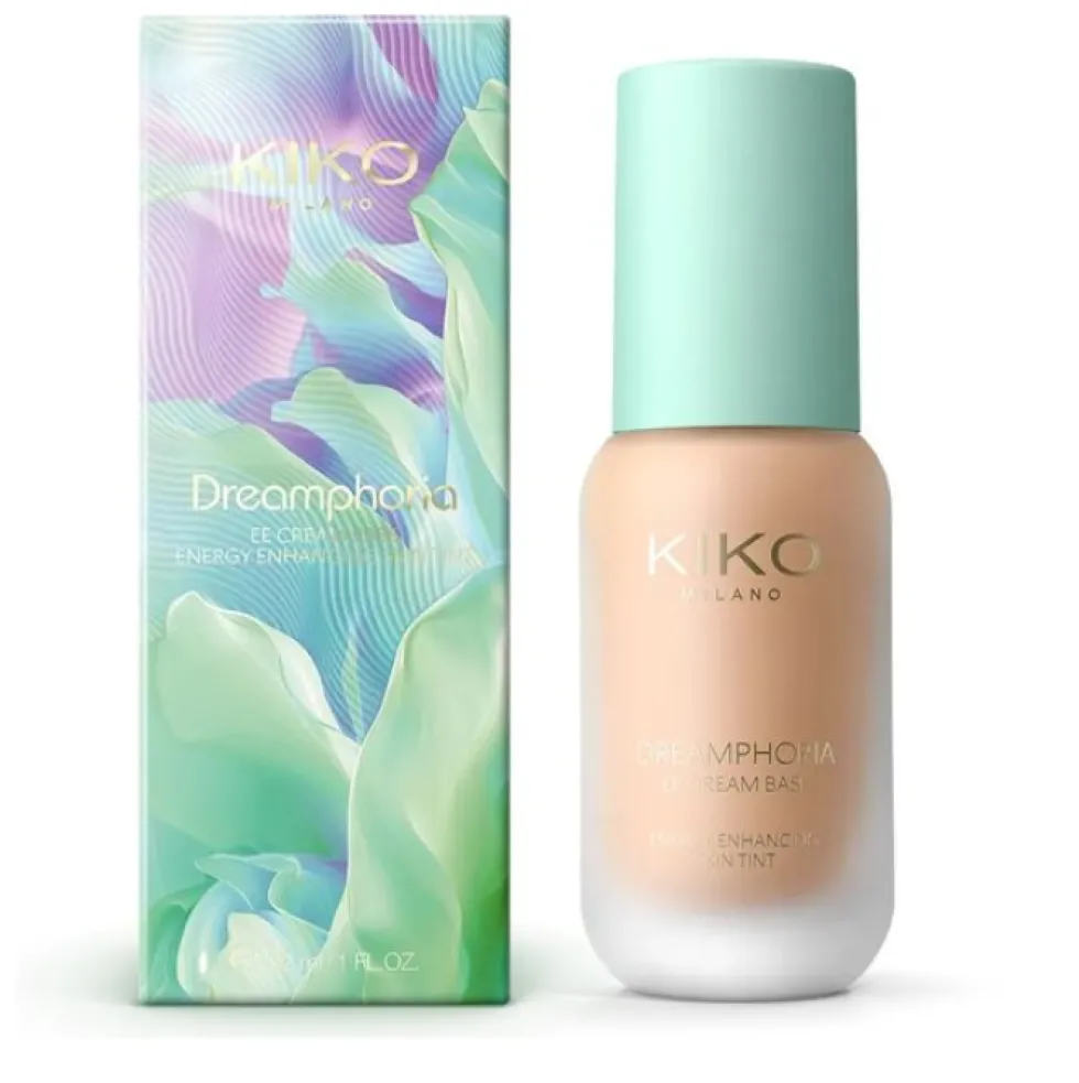 KIKO Milano Dreamphoria EE Cream Base Energy Enhancing Skin Tint koloryzujący krem do twarzy 04 Toffee 32ml