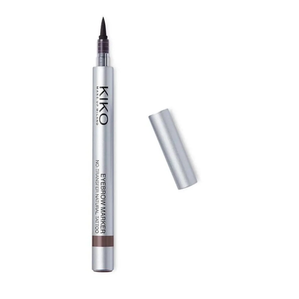 KIKO Milano Eyebrow Marker niebrudzący flamaster do precyzyjnego rysowania i wypełniania brwi 03 Brunettes and Black