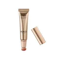KIKO Milano Glow Fusion Gleam Dream Highlighter rozświetlacz do twarzy w płynie z aplikatorem gąbkowym 03 Tequila Sunset 14ml
