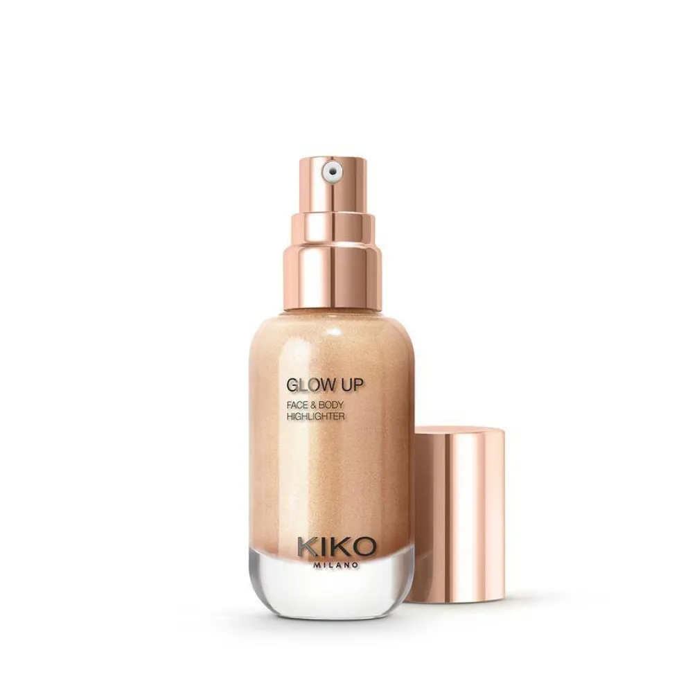 KIKO Milano Glow Up Face And Body Highlighter metaliczny rozświetlacz w płynie 01 Champagne 30ml