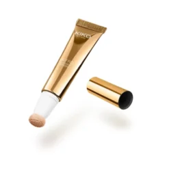 KIKO Milano Juicy Fizz Light-Shot Luminizer rozświetlacz do twarzy w płynie z aplikatorem gąbkowym 01 Sunkissed Rose 14ml