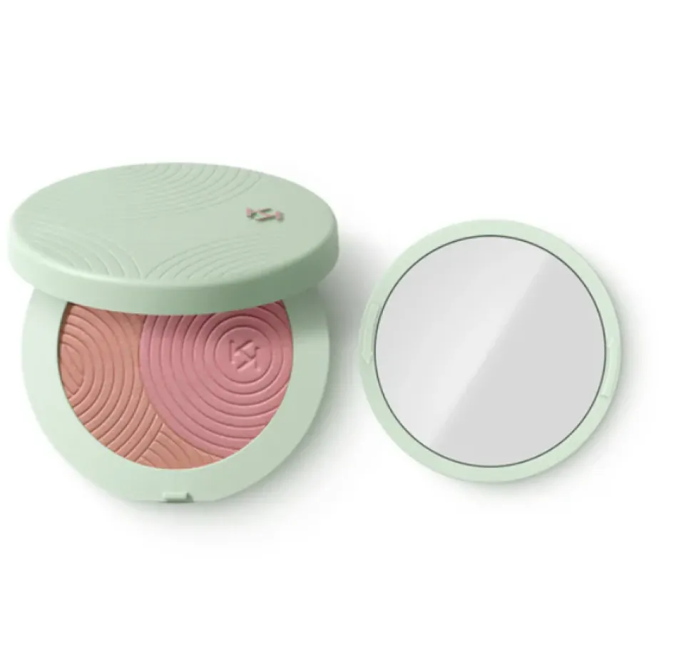 KIKO Milano Kind by KIKO Silky Touch Powder Duo Blush podwójny róż do policzków w pudrze 01 Flora Flush 6g