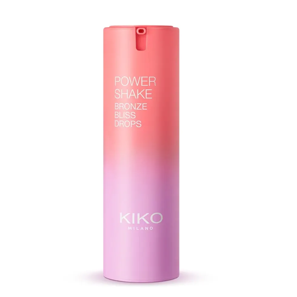 KIKO Milano Power Shake Bronze Bliss Drops nawilżające krople do twarzy z efektem złotej opalenizny 02 Pinky Crush 30ml
