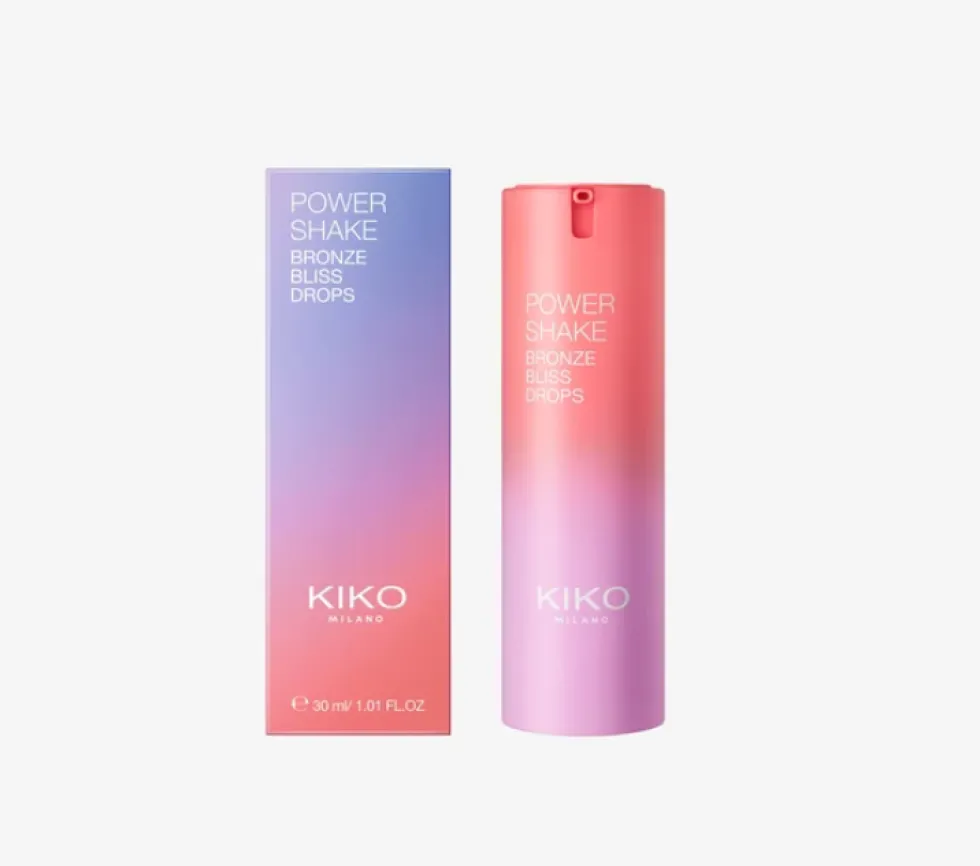 KIKO Milano Power Shake Bronze Bliss Drops nawilżające krople do twarzy z efektem złotej opalenizny 30ml