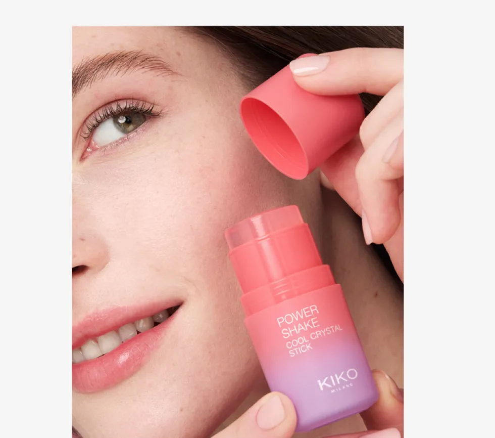 KIKO Milano Power Shake Cool Crystal Stick sztyft do konturowania twarzy i oczu 15g
