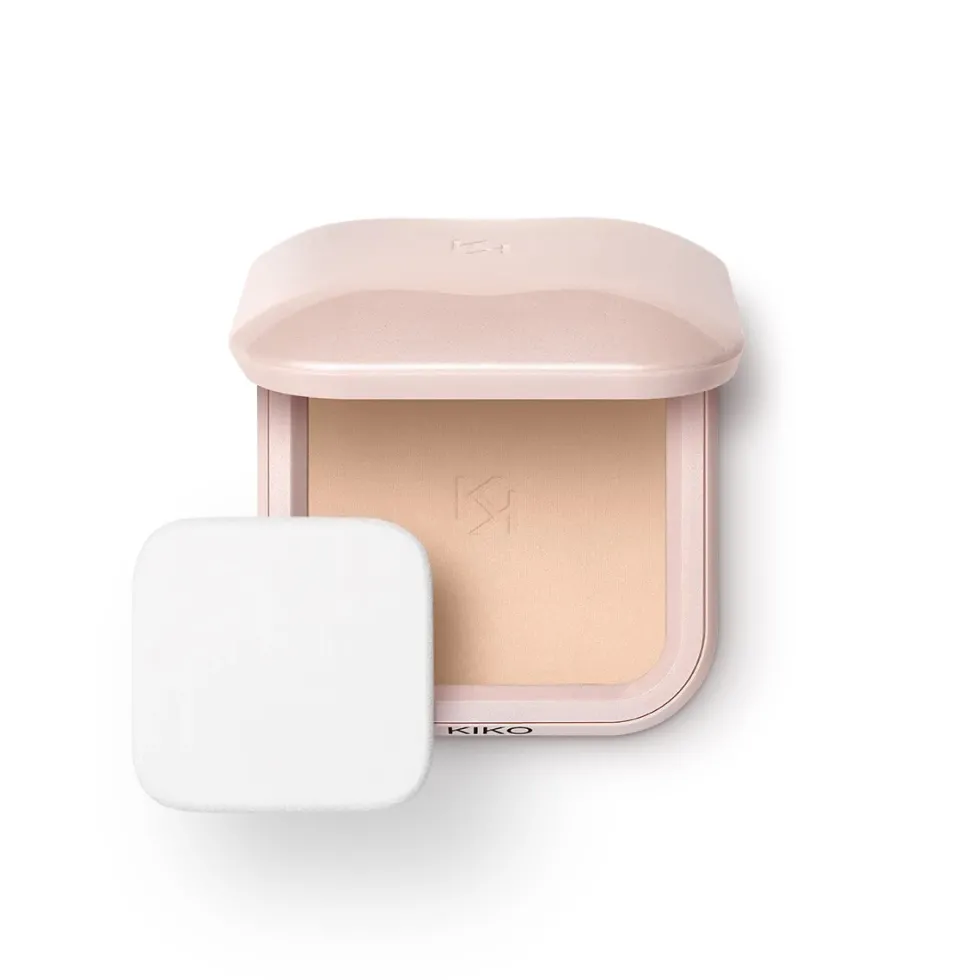 KIKO Milano Skin Lover Refining Face Powder Foundation nawilżający i wygładzający podkład w pudrze 02 Blanched Almond 10g