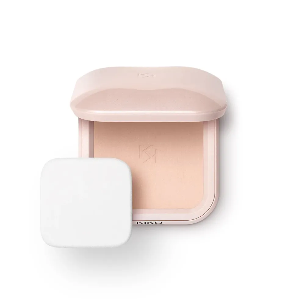 KIKO Milano Skin Lover Refining Face Powder Foundation nawilżający i wygładzający podkład w pudrze 03 Rosy Milk 10g