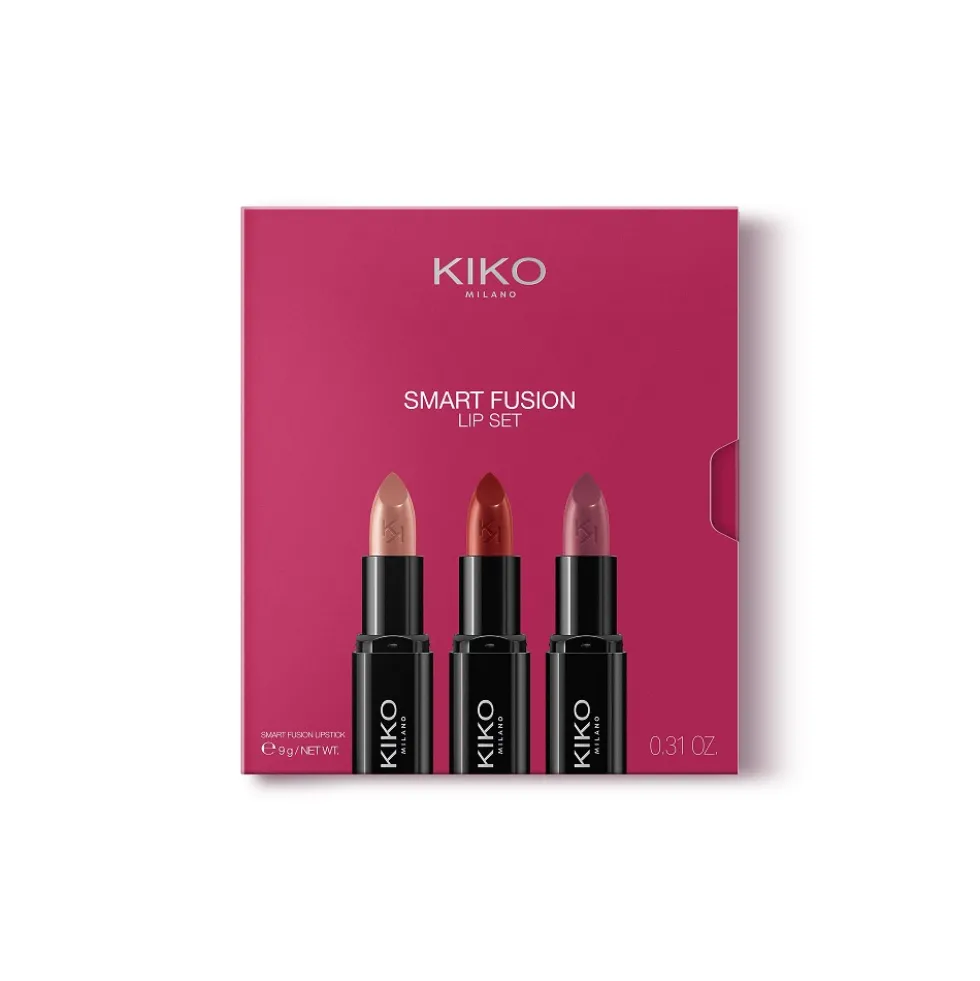 KIKO Milano Smart Fusion Lip Set zestaw błyszczących pomadek do ust 02 All The Must Haves 3x3g
