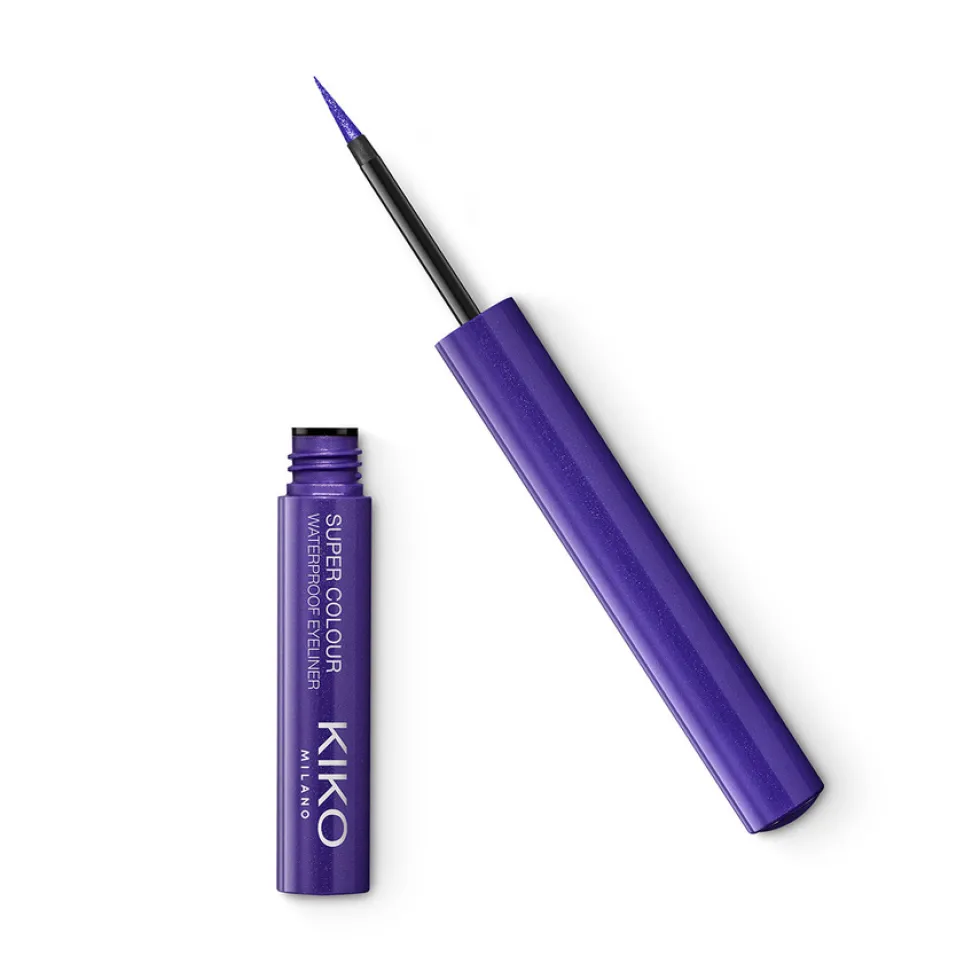 KIKO Milano Super Colour Waterproof Eyeliner ultragładki wodoodporny kolorowy eyeliner w płynie 05 Violet 1.7ml